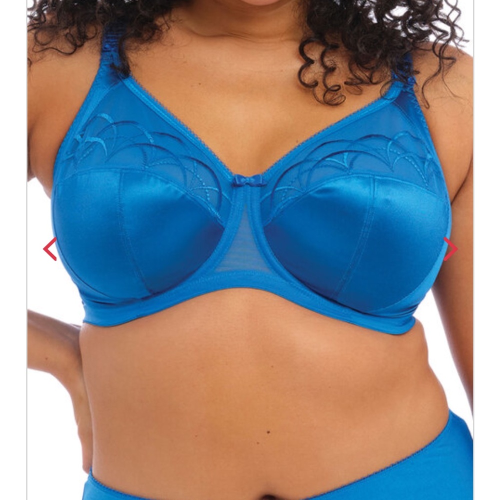 Elomi Cate Tunis Full Cup Banded Blue Lace Bra
